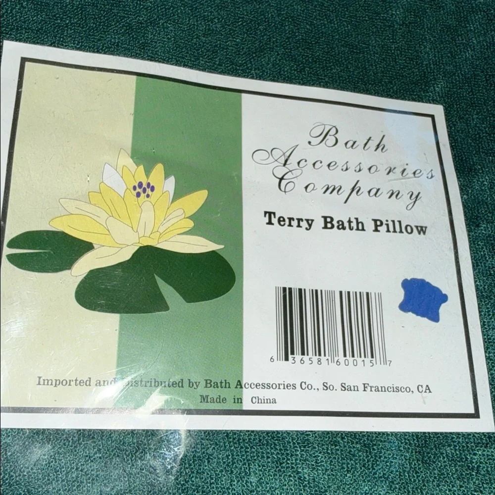 Green Terry Bath‎ Pillow
